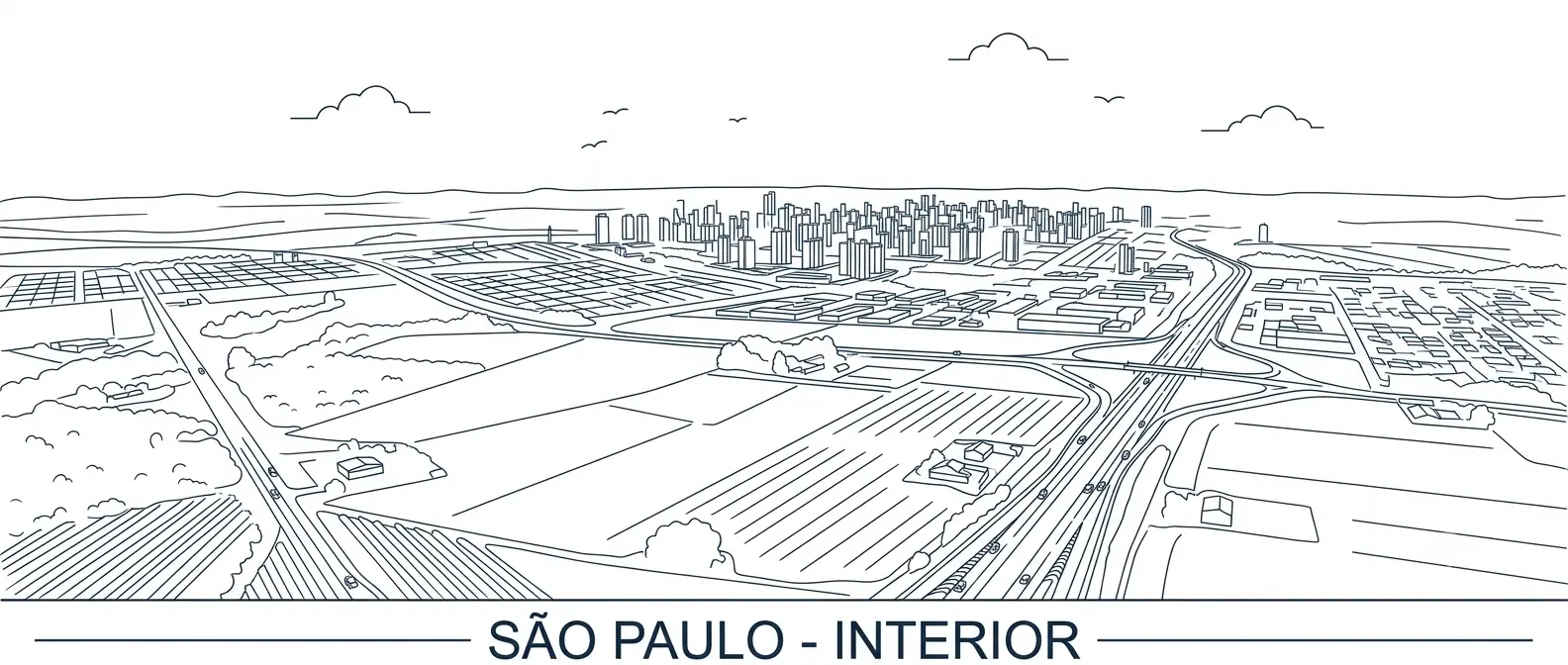 skyline do interio de são paulo