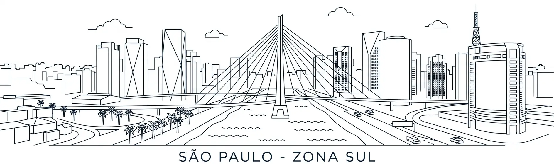 skyline da zona sul de são paulo