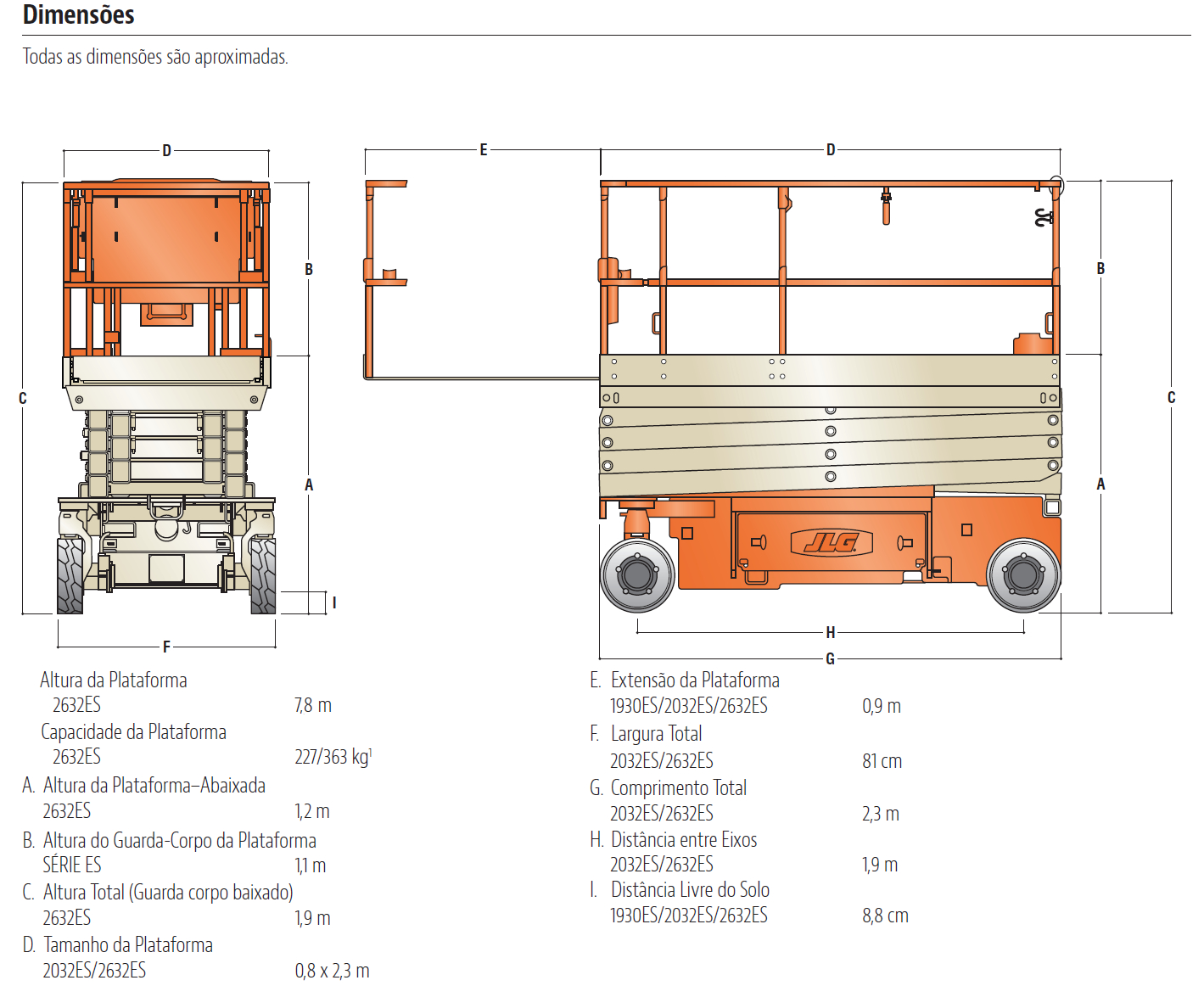 Plataforma aérea JLG 2632ES